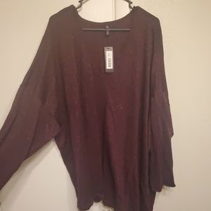 Purple glitter lightweight sweater